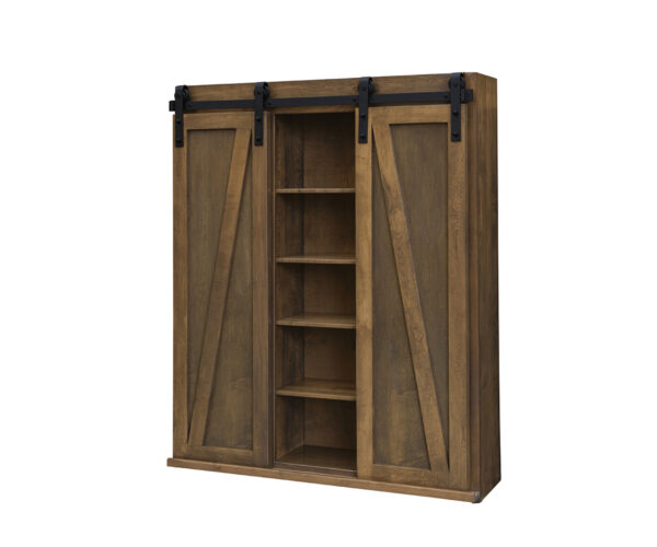 Sliding Barn Door Bookcase