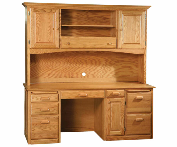 Large Computer Desk with 72" Hutch