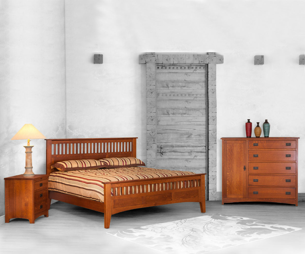 Empire Mission Bed with Drawer Unit - Image 2