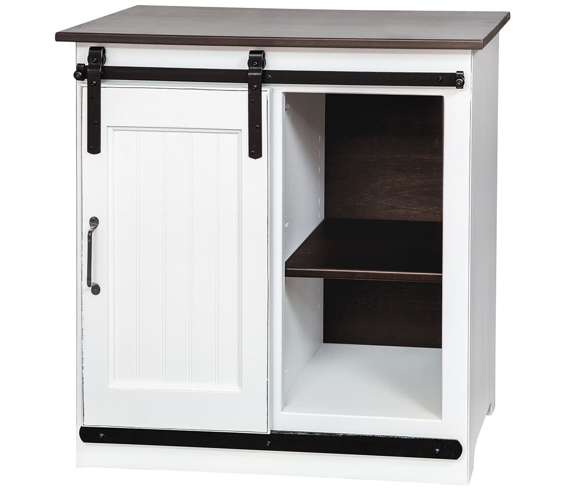 Barn Door TV Cabinet - 32"W