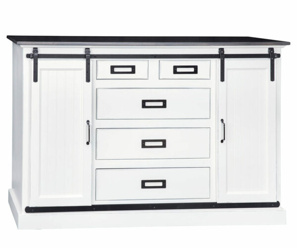 Barn Door Dresser Cabinet