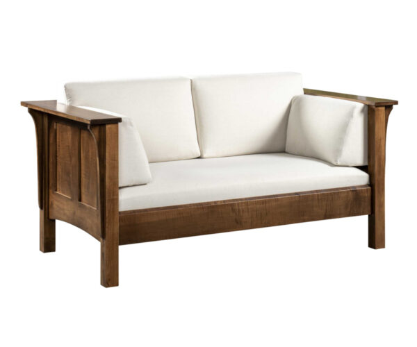 Shaker High Back Love Seat