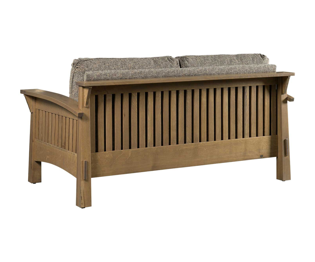 Country Mission Loveseat With Reversible Cushions - Image 2