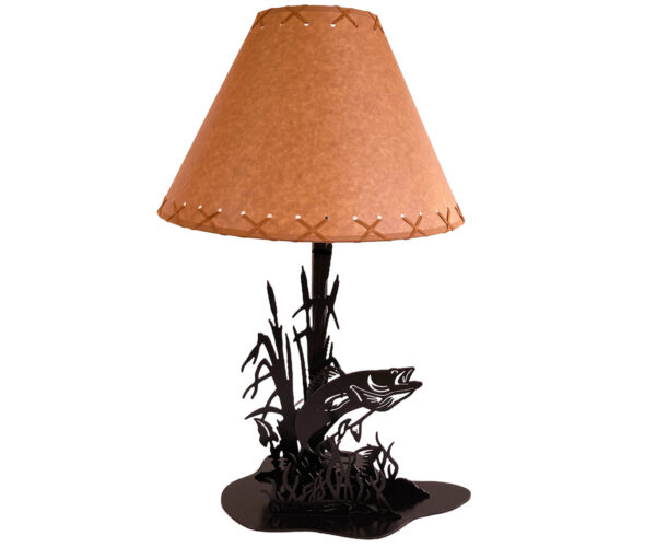 Metal Table Lamp - Fish