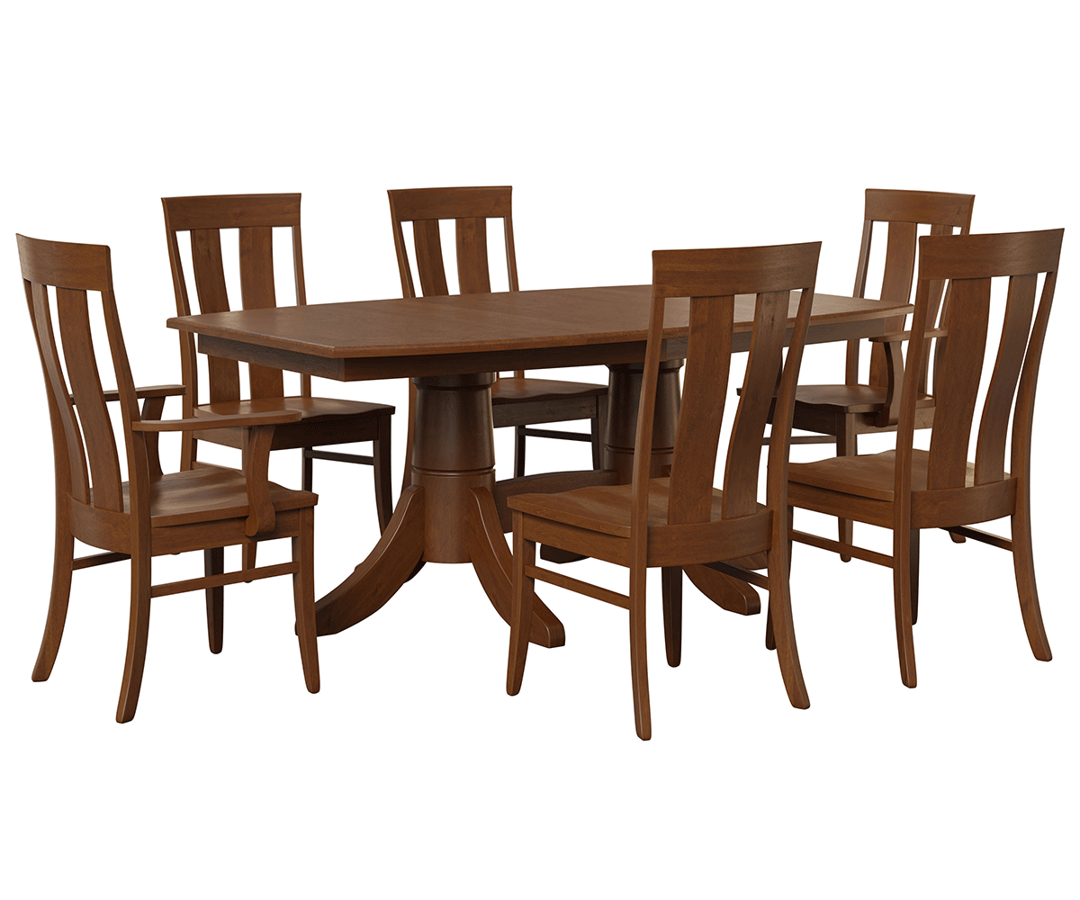 Aurora Double Pedestal Table - Image 2