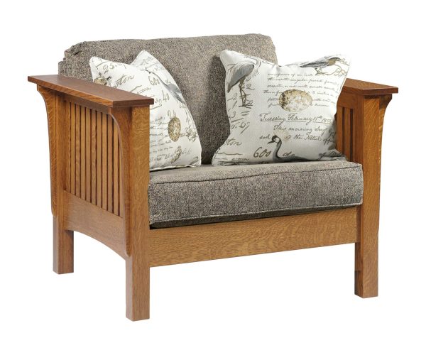Mission Chair With Reversible Cushions