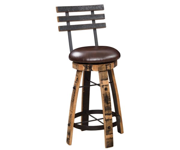 Barrel 24" Swivel Barstool