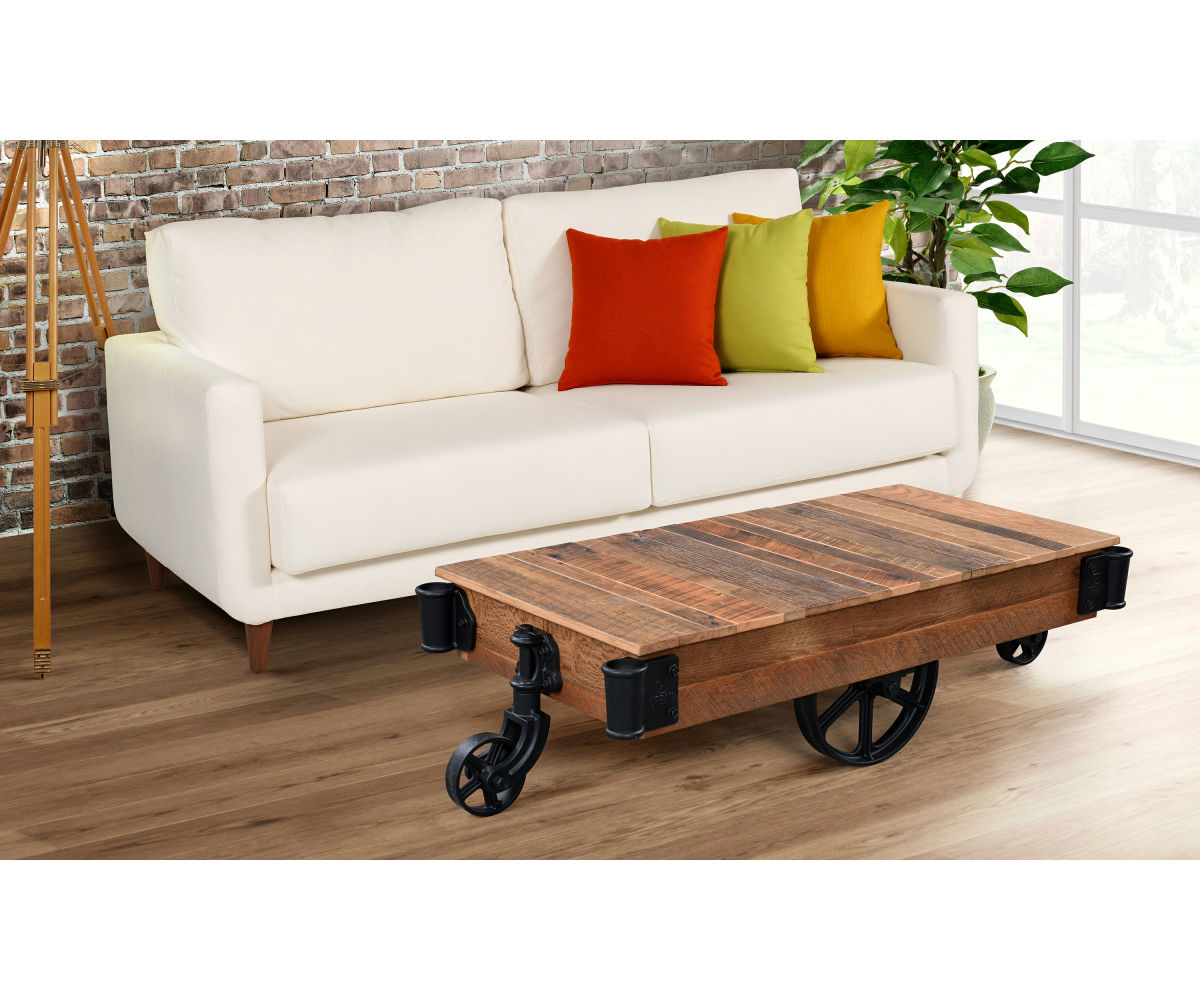 Urban Railroad Cart Coffee Table - Image 4