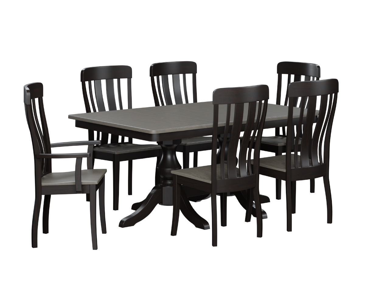 Denver Double Pedestal Table - Image 2