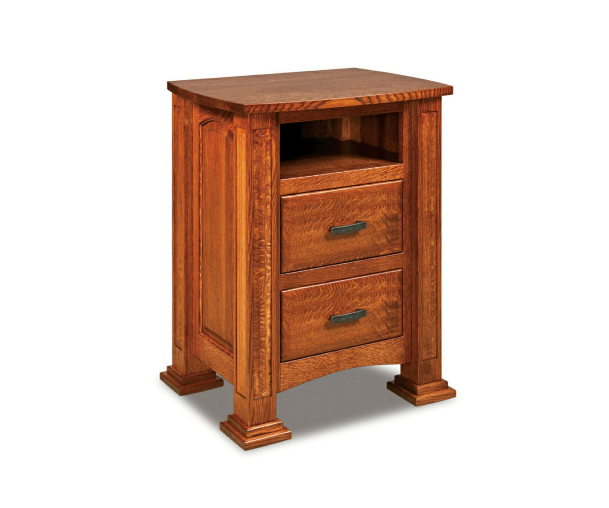 Lexington 2 Drawer Open Nightstand