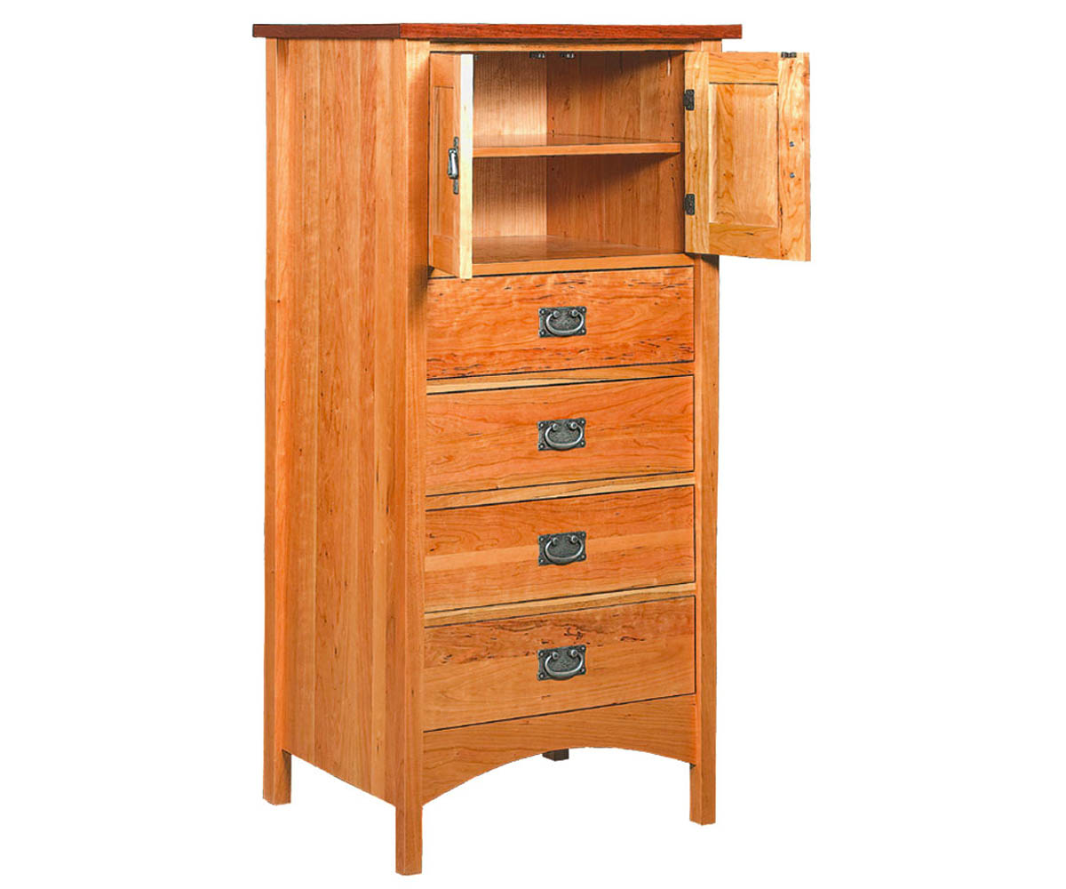 Arts & Crafts Lingerie Chest with Doors - Image 2