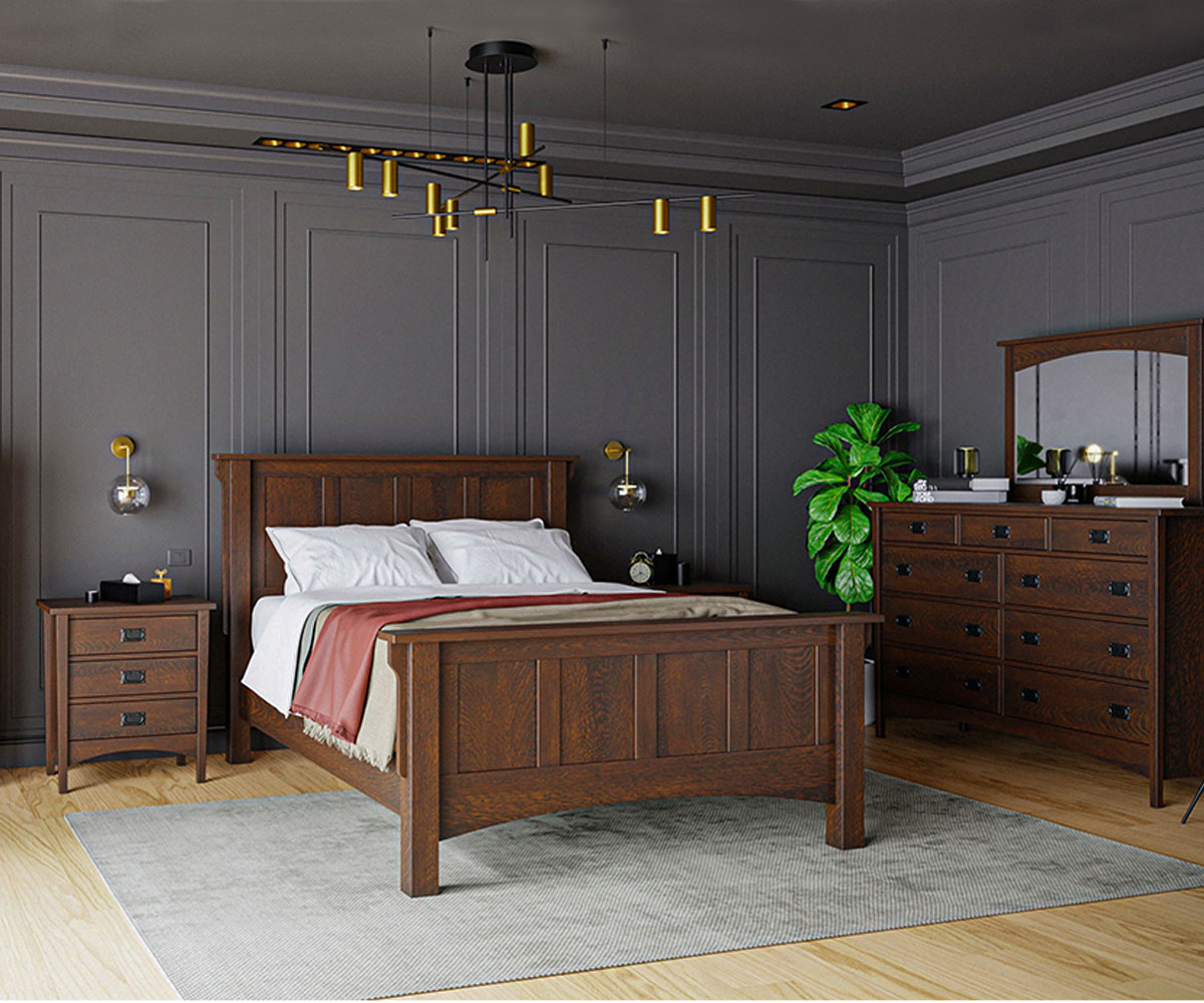 Arts & Crafts High 9 Drawer Dresser - Image 3