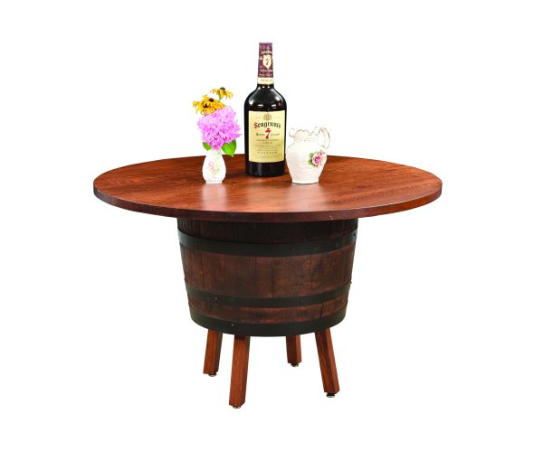 Barrel Table With Legs