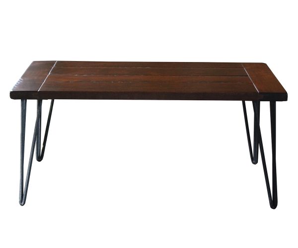Seneca Coffee Table With Iron Base
